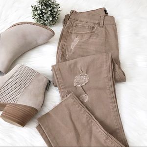 Express Destructed Ankle Skinny Jeans